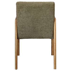 Alban-fauteuil de table en frêne naturel et tissu trendy sauge (x2)