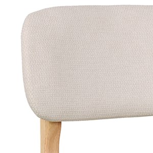 Cliff-tabouret de bar en bois naturel et tissu trendy ecru (x2)