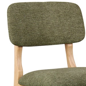 Cliff-tabouret de bar en bois naturel et tissu trendy sauge (x2)