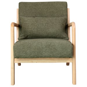 Zack-fauteuil en bois naturel et tissu trendy sauge