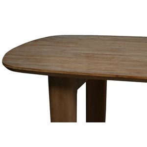 Corte-table à manger 12 personnes 270 cm en bois massif brossé