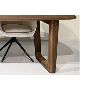 Corte-table à manger 12 personnes 270 cm en bois massif brossé