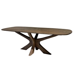 Epsy-table à manger ovale 10 personnes 250 cm en bois massif