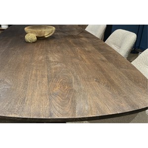 Epsy-table à manger ovale 10 personnes 250 cm en bois massif