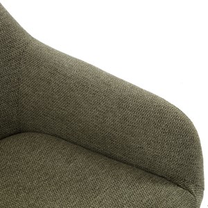 Malmo-fauteuil en bois naturel et tissu trendy sauge