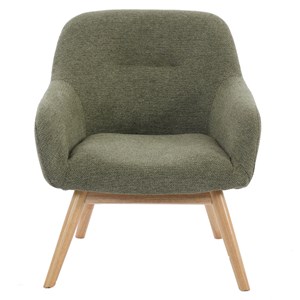 Malmo-fauteuil en bois naturel et tissu trendy sauge