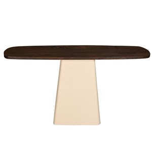 Dylon-console en bois massif et métal ivoire