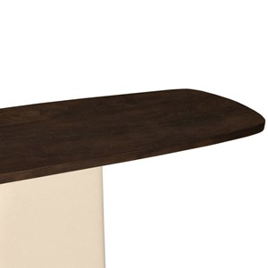 Dylon-console en bois massif et métal ivoire