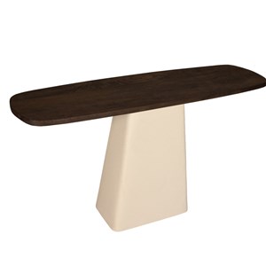 Dylon-console en bois massif et métal ivoire