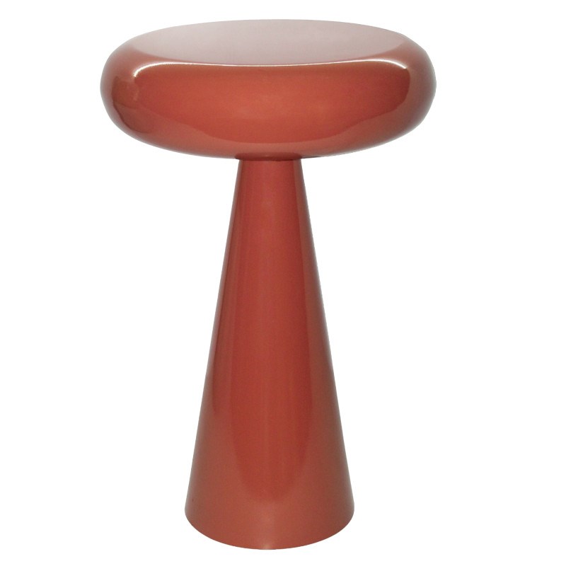 Tilt-table basse d'appoint en acier laqué red