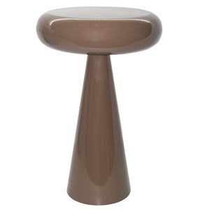 Tilt-table basse d'appoint en acier laqué café