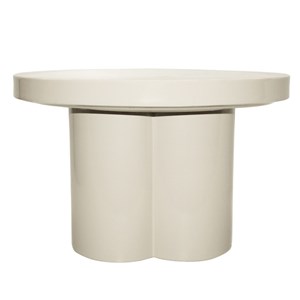 Fiona-table basse ronde d56 cm blanc cassé