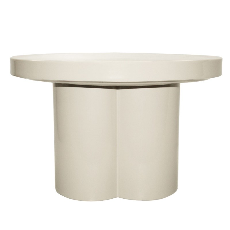 Moloo - Fiona-table basse ronde d56 cm blanc cassé