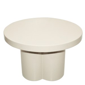 Fiona-table basse ronde d56 cm blanc cassé