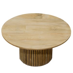 Piana-table basse ronde d80 cm en teck massif