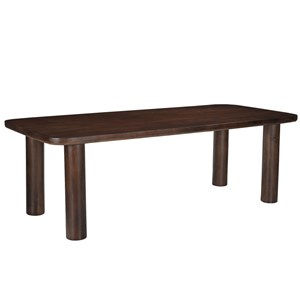 Hug-table à manger 10 personnes 240 cm en bois massif brun