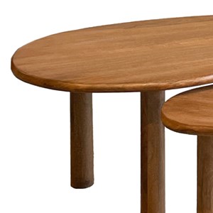 Nubis-set de 2 tables basses gigognes en bois massif