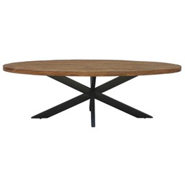 Manaus-table à manger ovale 10 personnes 240 cm en bois massif