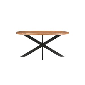 Bari-table à manger ovale 6 personnes 160 cm en bois massif