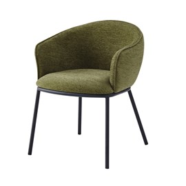 Alvin-fauteuil de table en tissu luxury kaki