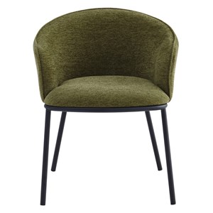 Alvin-fauteuil de table en tissu luxury kaki