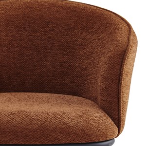 Alvin-fauteuil de table en tissu luxury terracotta