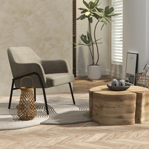 Layton-fauteuil en tissu luxury taupe