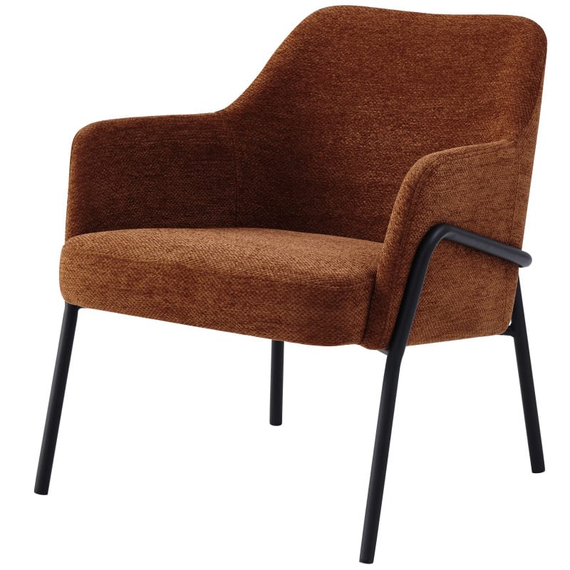 Moloo - Layton-fauteuil en tissu luxury terracotta