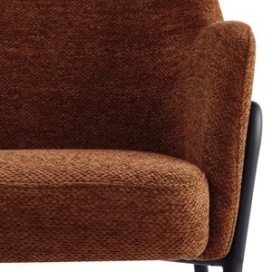 Layton-fauteuil en tissu luxury terracotta