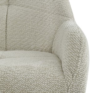 Lea-fauteuil de bar en tissu ikon coloris lin (x2)