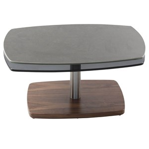 Table basse plateaux verre gris ardoise