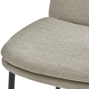 Nolan-chaise de bar en tissu luxury grège  (x2)