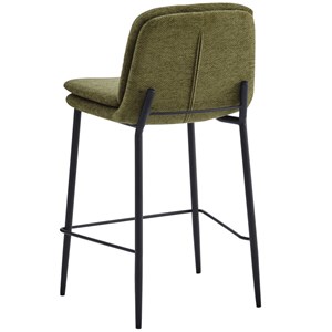 Nolan-chaises de bar en tissu luxury kaki (x2)