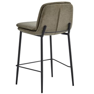 Nolan-chaise de bar en tissu luxury taupe (x2)