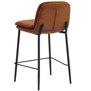 Nolan-chaise de bar en tissu luxury terracotta  (x2)