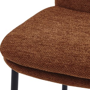 Nolan-chaise de bar en tissu luxury terracotta  (x2)