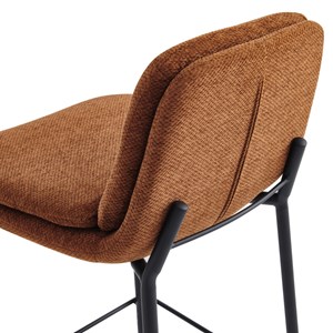 Nolan-chaise de bar en tissu luxury terracotta  (x2)