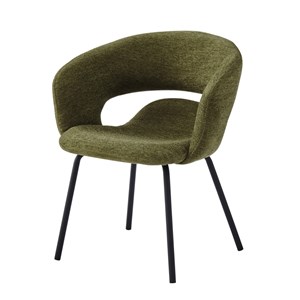 Travis-fauteuil de table en tissu luxury kaki