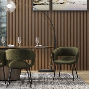 Travis-fauteuil de table en tissu luxury kaki