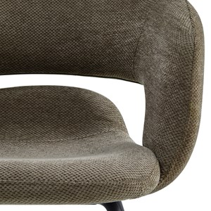 Travis-fauteuil de table en tissu luxury taupe