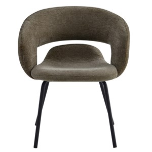 Travis-fauteuil de table en tissu luxury taupe