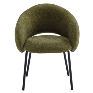 Sharp-fauteuil de table en tissu luxury kaki (x2)