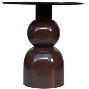 Wess-table basse d'appoint acier laqué purple