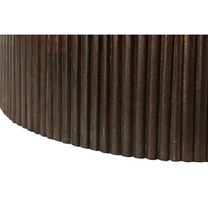 Sienne-table à manger ronde 4 personnes d130 cm en bois massif brun