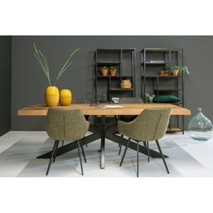 Dacca-table à manger 8 personnes 200 cm en bois massif
