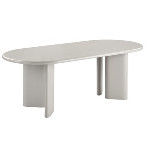 Armor-table à manger ovale 8&nbsp;10 personnes 220 cm, coloris sable