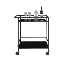 Chic-desserte à roulettes noir