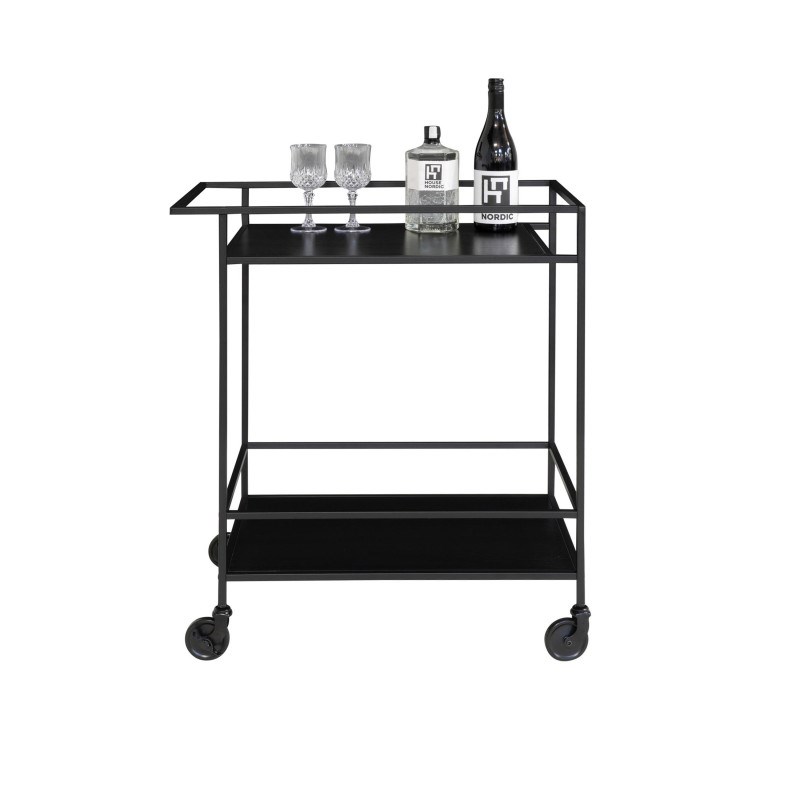 Chic-desserte à roulettes noir