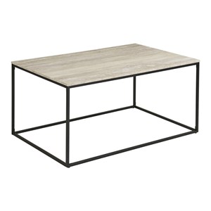 Chic- table basse décor travertin et métal 90x60 cm