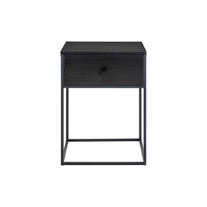 Chic-table d'appoint 1 tiroir noire 40x55 cm